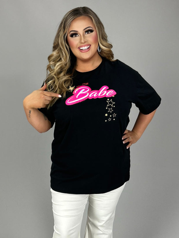 52 GT {Not Your Babe} Black Graphic Tee PLUS SIZE 1X 2X 3X