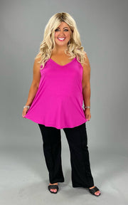 55 SV-H {Aim For Comfort} Hot Pink Tank PLUS SIZE XL 2X 3X