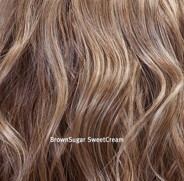 "Double Shot Bob" (Brown Sugar Sweet Cream) HAND-TIED BELLE TRESS  Luxury Wig