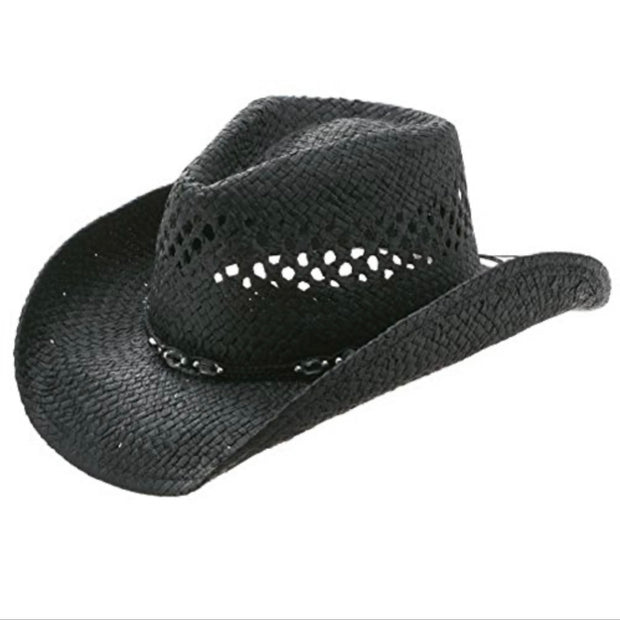 "Something Special" Black Straw Cowboy Hat