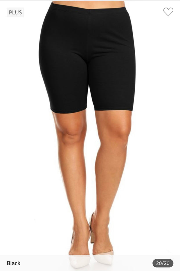 LEG-118 {Confident Choice} Black Biker Shorts