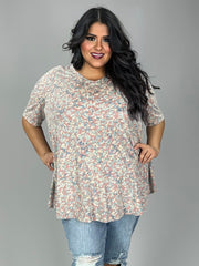23 PSS {Making You Noticed} Dusty Multi-Color Leopard Tunic EXTENDED PLUS SIZE 3X 4X 5X
