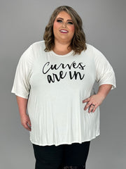 63 GT-F {In The Curves} Ivory "Curves Are  In" Top CURVY BRAND!!!  EXTENDED PLUS SIZE 3X 4X 5X 6X (May Size Down 1 Size)