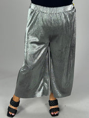 BT-M M-109   {Michael Kors} Silver Metallic Pants Retail $110.00