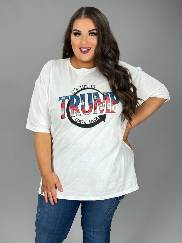 GT {Trump Circle Back} Ivory Graphic Tee