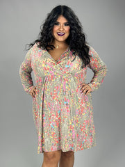 27 PLS-J {Confetti Dreams} Multi-Color Dress w/Pockets PLUS SIZE 1X 2X 3X