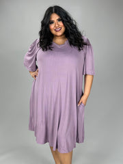 32 SSS {Have To Try} Lilac V-Neck Dress w/Pockets EXTENDED PLUS SIZE 3X 4X 5X