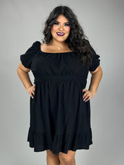30 SSS-B {For The Fabulous} Black Open Back Lined Dress  PLUS SIZE XL 2X 3X 4X