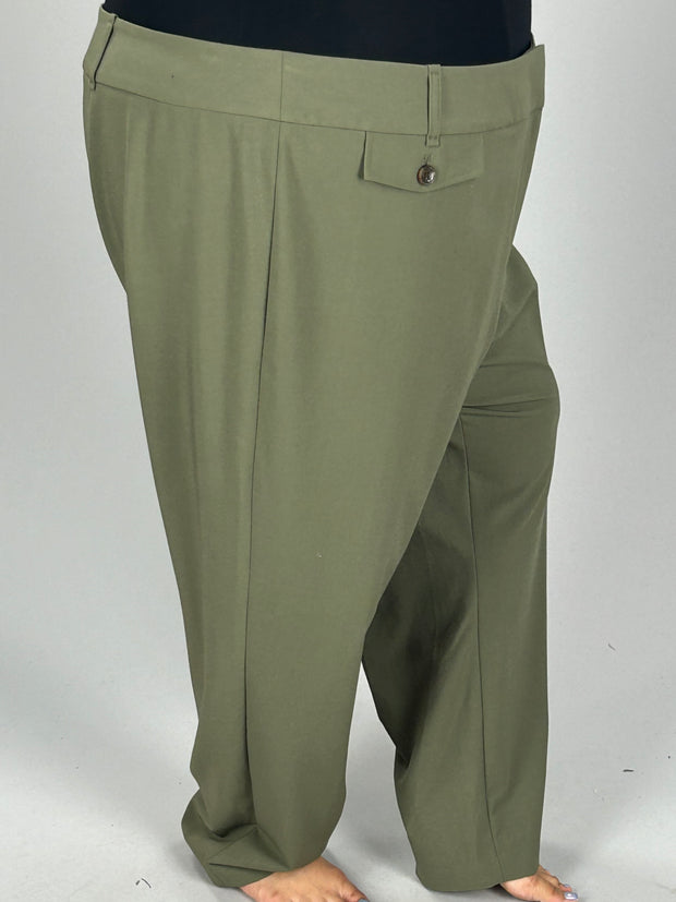 BT-99 M-109  {Calvin Klein} Olive Dress Pants