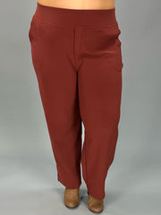 LEG-21 {Setting The Standard} Rust Wide Waistband Pants PLUS SIZE 1X 2X 3X