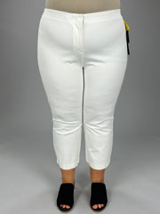 BT-G  M-109  {Alfani} White Cropped Pants PLUS SIZE 16W Retail $69.50
