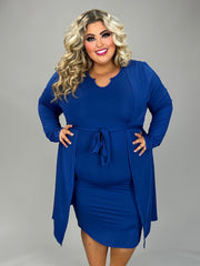 16 SET {Front Page Fashion} Blue Tank Dress & Cardigan EXTENDED PLUS SIZE 4X