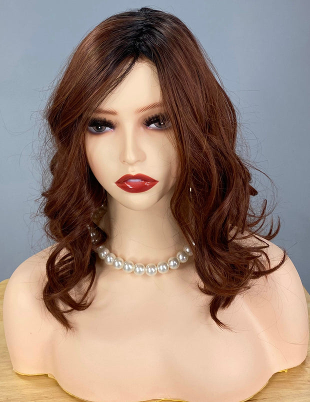 "Allegro 18" (Cayenne with Ginger Root) Luxury Wig