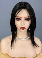 "Peppermint" (Coffee Without Cream) Hand-Tied Luxury Wig