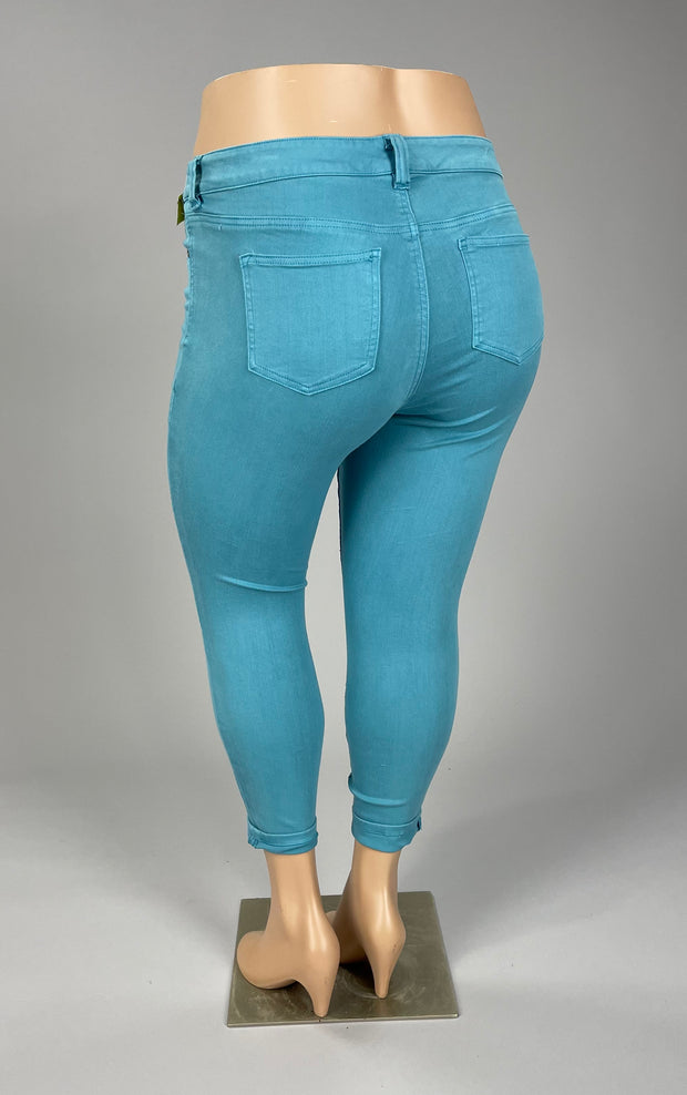 BT-A  M-109  {Celebrity Pink} Blue Skinny Ankle Jeans