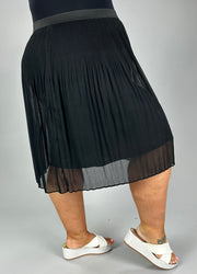 BT-R M-109 {INC} Black Pleated Mini Skirt Retail $79.50 PLUS SIZE 2X 3X