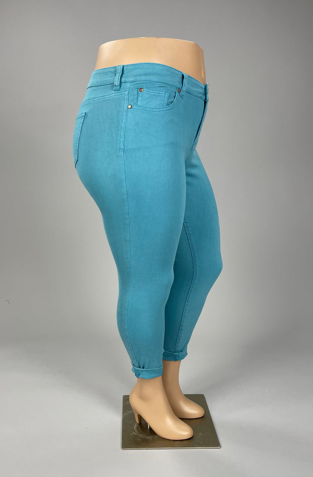 BT-A  M-109  {Celebrity Pink} Blue Skinny Ankle Jeans