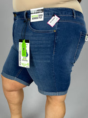 BT-I {d.jeans} Blue Recycled Bermuda Plus Shorts EXTENDED PLUS SIZE 16W 20W 22W