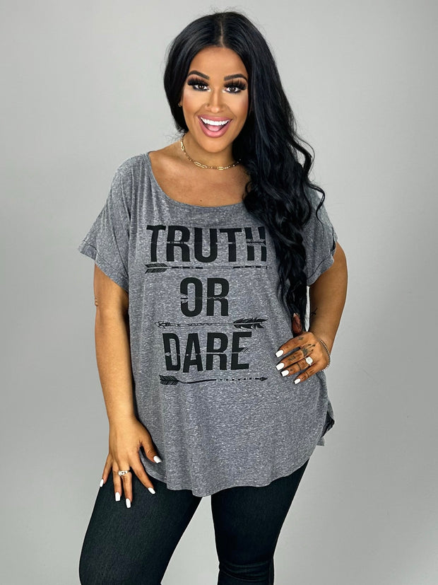 GT-H Gray "Truth Or Dare" Graphic Tee