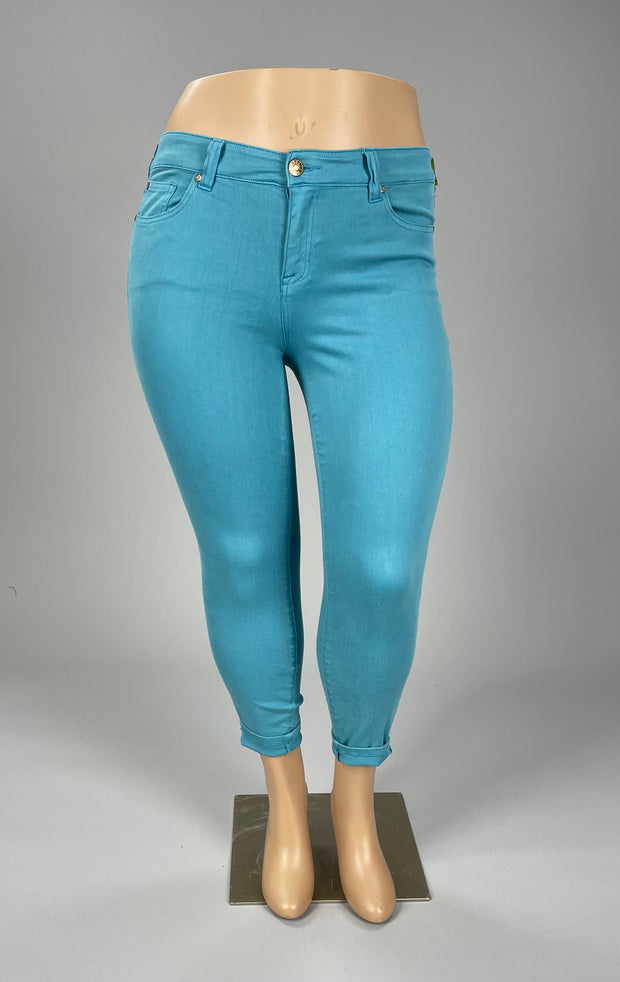 BT-A  M-109  {Celebrity Pink} Blue Skinny Ankle Jeans