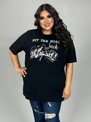 92 GT-A {Hit the Road Jack} Black Graphic Tee PLUS SIZE 1X 2X 3X