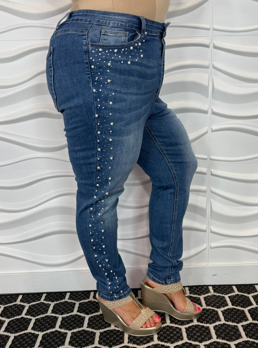 LEG-60 {Mindful Muse} VOCAL Denim Acid Washed Pearl