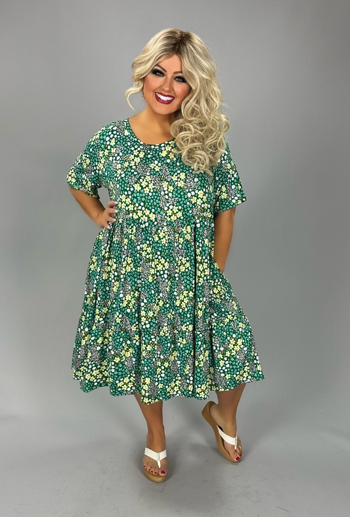 35 PSS {Clear Road To Flowers} Green Floral Tiered Dress CURVY BRAND!! – Curvy Boutique Plus Size Clothing 35 PSS {Clear Road To Flowers} Green Floral Tiered Dress CURVY BRAND!! – Curvy Boutique Plus Size Clothing