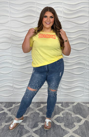 87 GT-Q {Sunkissed} Yellow Graphic Tee PLUS SIZE 2X 3X