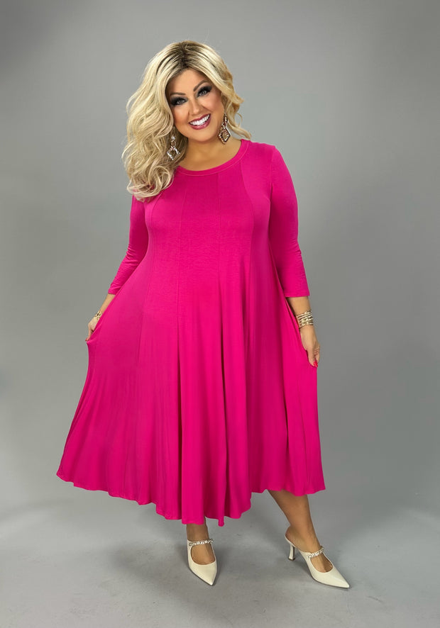 pink a line dress plus size Punch Pink A-line Maxi Dress for Women, Hand Block Printed Linen Dress, Linen Shirtdress, Plus Size, Custom Made, Made to Order