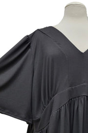 100 SSS {Gonna Be Alright} Black Babydoll Short Sleeve Top EXTENDED PLUS SIZE 3X 4X 5X