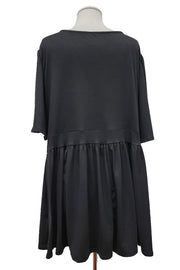 100 SSS {Gonna Be Alright} Black Babydoll Short Sleeve Top EXTENDED PLUS SIZE 3X 4X 5X