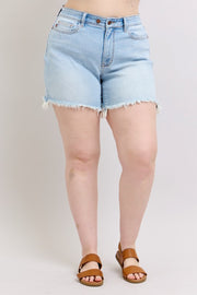 BT {By The Way} Judy Blue Cut Off 2 Button Dad Shorts PLUS SIZE 1X 2X 3X