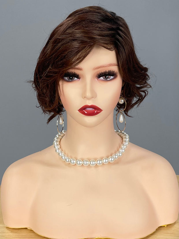 "Olympia" (Cola with Cherry) Luxury Wig