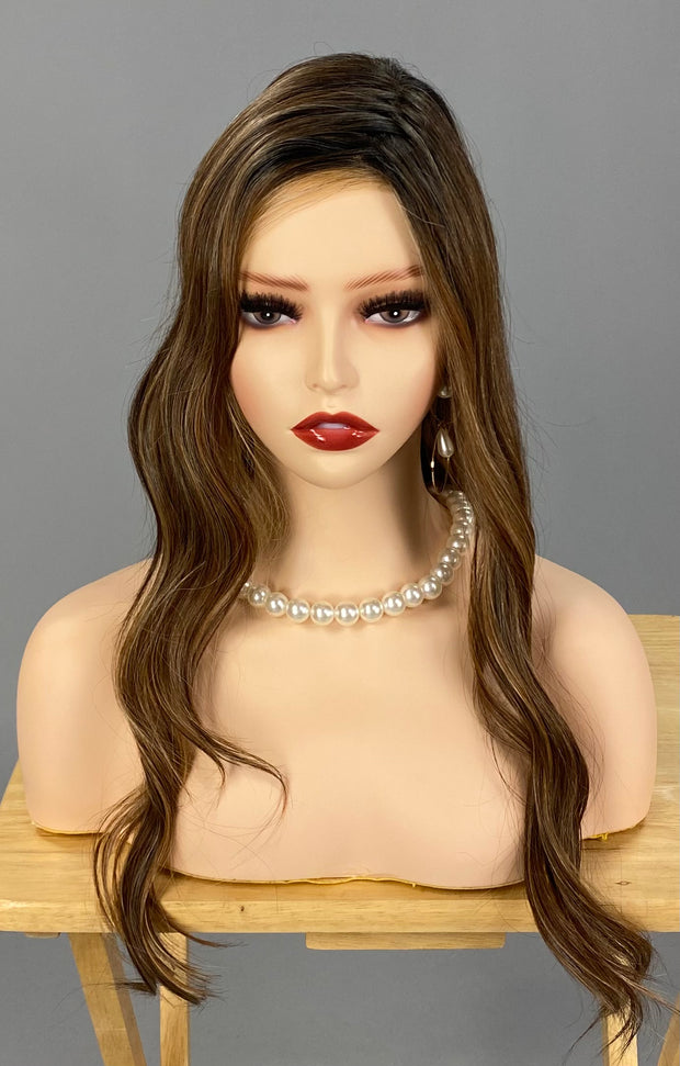 "Maxwella 22" (Mocha with Cream) Belle Tress Luxury Wig