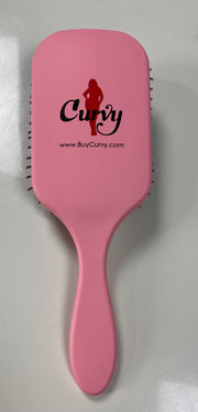ACCESSORIES {Curvy Brush} Pink Detangler Paddle Brush