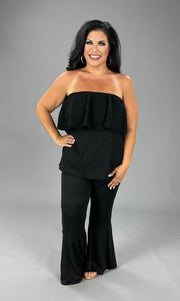 71 OS-A {Midnight Desires} SALE O/S Black Top Plus Size 1X 2X 3X