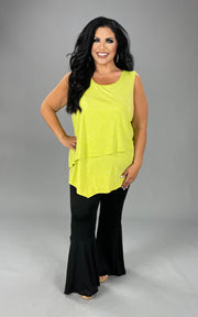 SV-A/M-109 {Alfani} Green Print Overlay Top Retail $65.50 ***SALE***