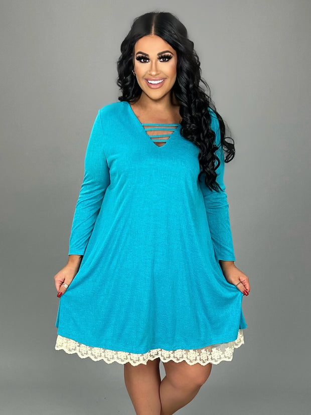 SD-T {Got The Blues} UMGEE Tunic with Built-In Slip