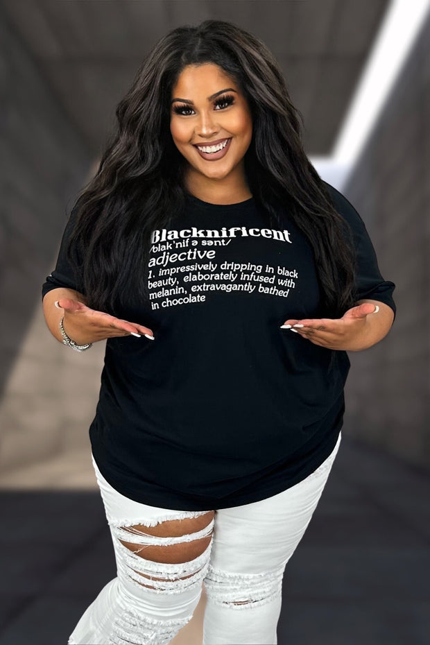 52 GT {Blacknificent} Black Graphic Tee PLUS SIZE 1X 2X 3X