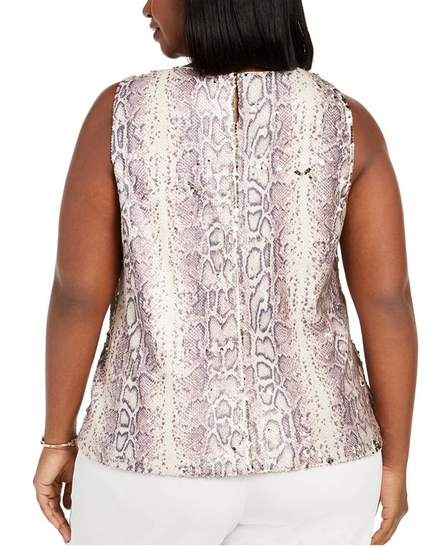 SV-A/M-109 {INC} Flippy Sequin Embossed Top Retail $89.50!