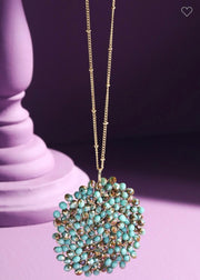 NECKLACE {Happy Hideaway} Teal Beaded Necklace