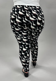 LEG-57 {Come Fly With Me} Black Bird Print Leggings
