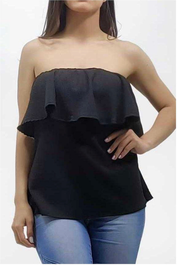 71 OS-A {Midnight Desires} SALE O/S Black Top Plus Size 1X 2X 3X