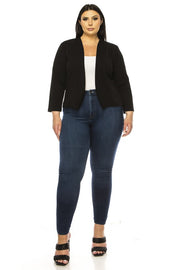 19 OT {On The Clock} Black Blazer Jacket PLUS SIZE XL 2X 3