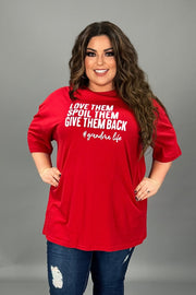 29 GT {Grandma Life} Red Graphic Tee PLUS SIZE 3X