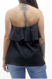 71 OS-A {Midnight Desires} O/S Black Top Plus Size 1X 2X 3X