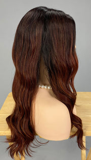 "Maxwella 22" (Hibiscus) BALAYAGE Belle Tress Luxury Wig