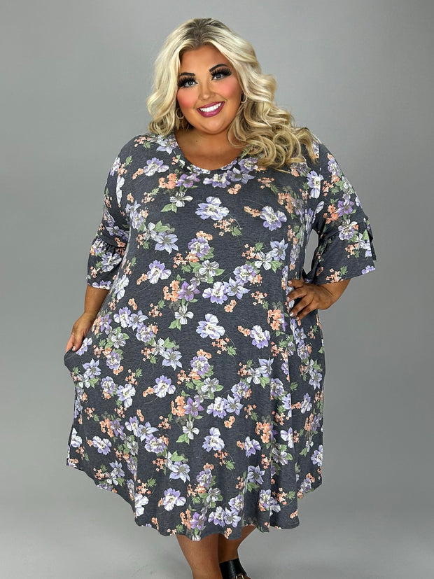 charcoal grey plus size dress Mac Duggal 20624 - Long Embellished Mesh Jersey Sheath Dress