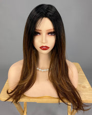"Dolce & Dolce 23" (Cinnamon Ginger) BALAYAGE BELLE TRESS Luxury Wig