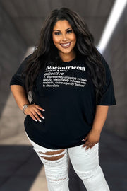 52 GT {Blacknificent} Black Graphic Tee PLUS SIZE 1X 2X 3X